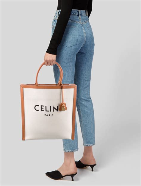 celine vertical tote bag|authentic Celine tote bags.